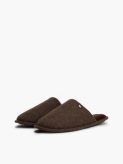Enamel Flag Herringbone Slippers — Brown 2