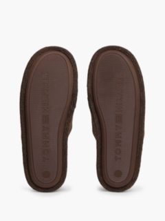 Enamel Flag Herringbone Slippers — Brown 5