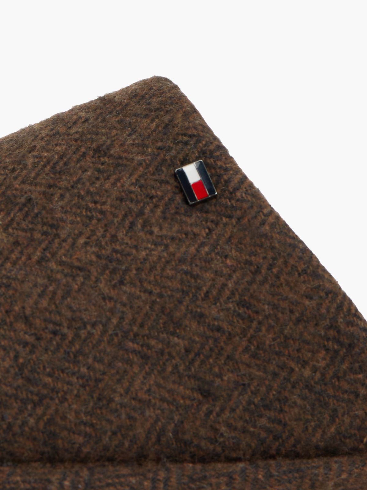 Enamel Flag Herringbone Slippers — Brown