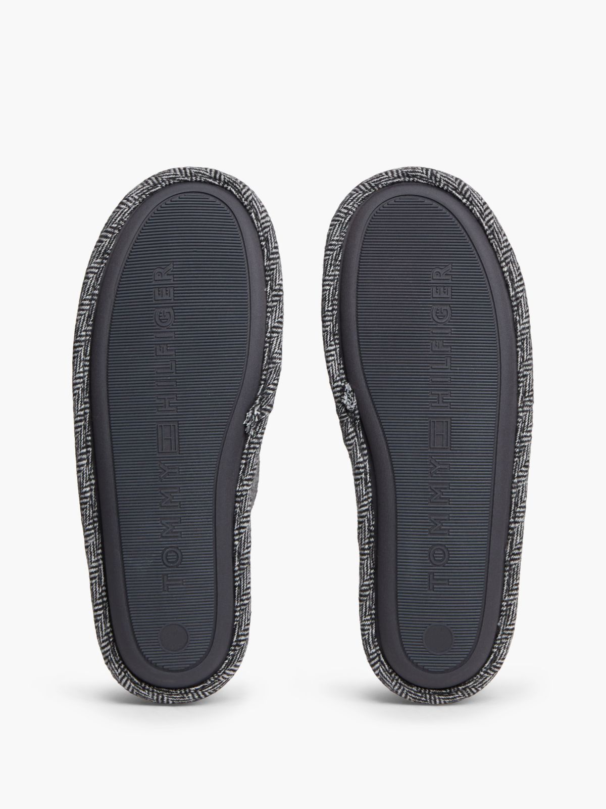 Enamel Flag Herringbone Slippers — Grey