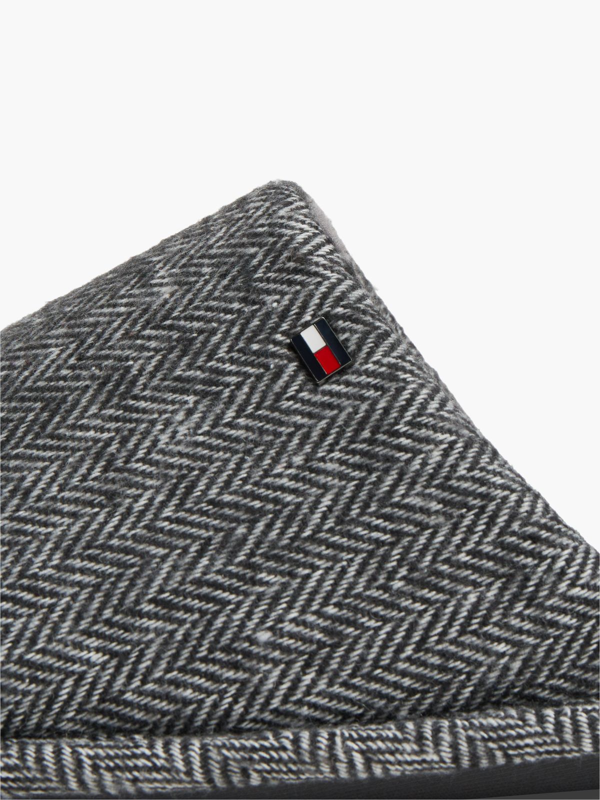 Enamel Flag Herringbone Slippers — Grey