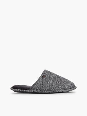 grey enamel flag herringbone slippers for men tommy hilfiger