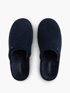 Flag Embroidery Corduroy Slippers — Blue 3
