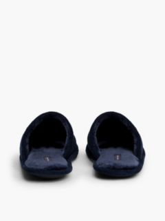 Flag Embroidery Corduroy Slippers — Blue 4