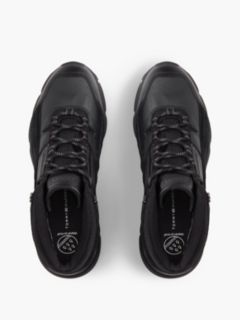 Waterproof Leather Chukka High-Top Trainers — Black 3