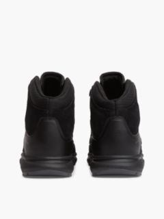 Waterproof Leather Chukka High-Top Trainers — Black 4