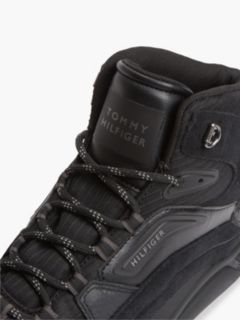 Waterproof Leather Chukka High-Top Trainers — Black 6