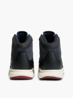 Waterproof Leather Chukka High-Top Trainers — Blue 4