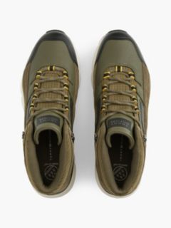 Waterproof Leather Chukka High-Top Trainers — Khaki 3