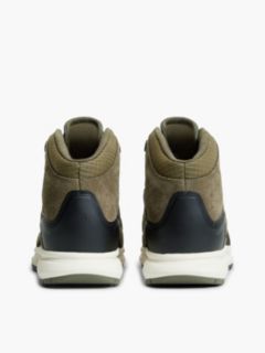 Waterproof Leather Chukka High-Top Trainers — Khaki 4