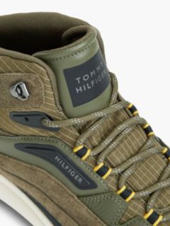 Waterproof Leather Chukka High-Top Trainers — Khaki 6
