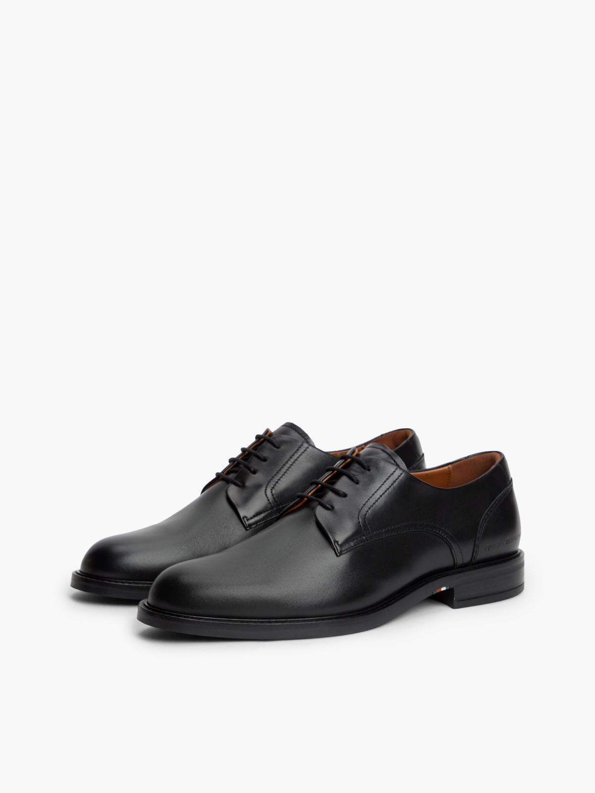 Leather Derby Shoes — Black