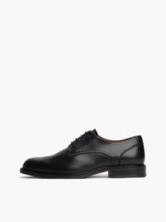 Leather Derby Shoes — Black 7