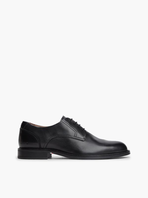 Leather Derby Shoes — Black