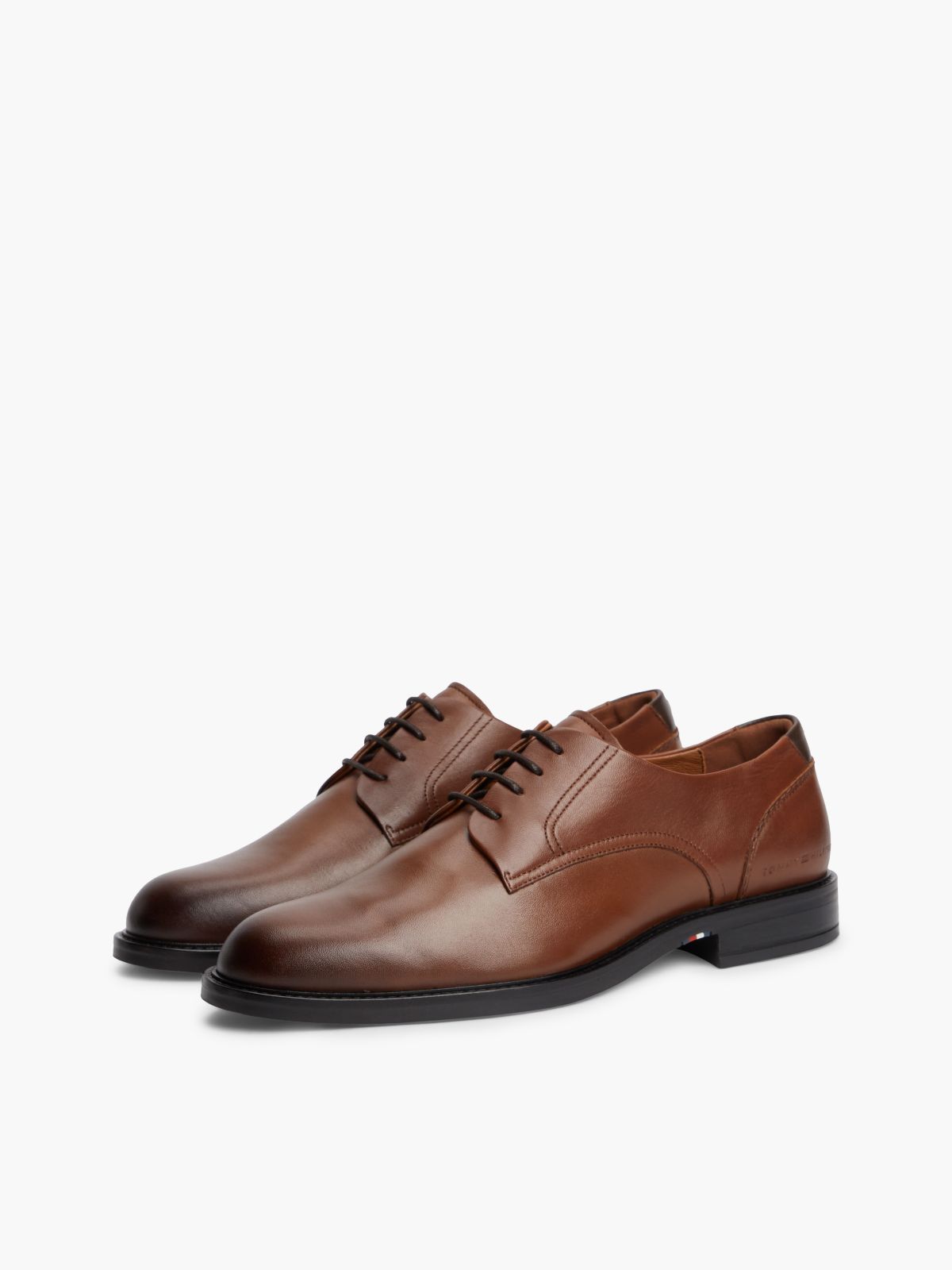 Leather Derby Shoes — Brown
