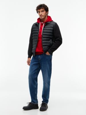 zwart outdoor waterdichte leren bootschoen voor heren - tommy hilfiger