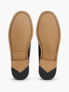 New York Label Leather Lace-Up Shoes — Brown 5
