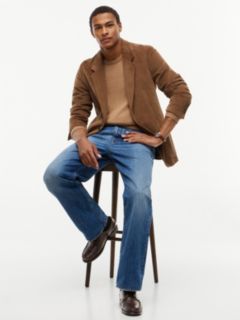 New York Label Leather Lace-Up Shoes — Brown 8