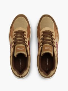 Suede Mixed Texture Cleat Trainers — Khaki 3