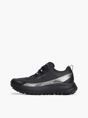 black outdoor waterproof non-slip trainers for men tommy hilfiger