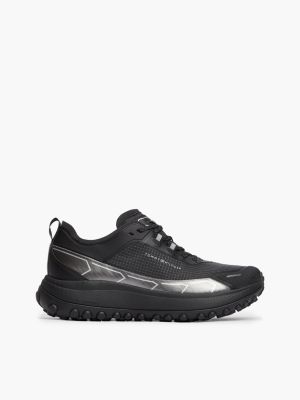 black outdoor waterproof non-slip trainers for men tommy hilfiger