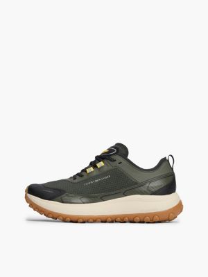green outdoor waterproof non-slip trainers for men tommy hilfiger