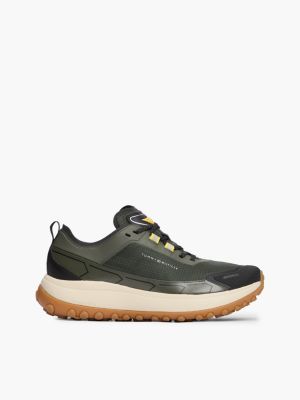 green outdoor waterproof non-slip trainers for men tommy hilfiger