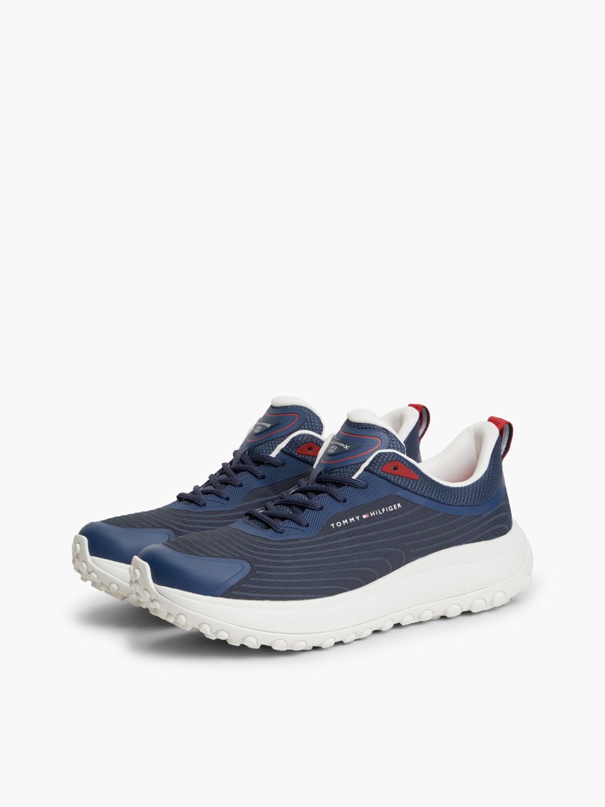 The Canyon Jacquard Knit Trainers — Blue