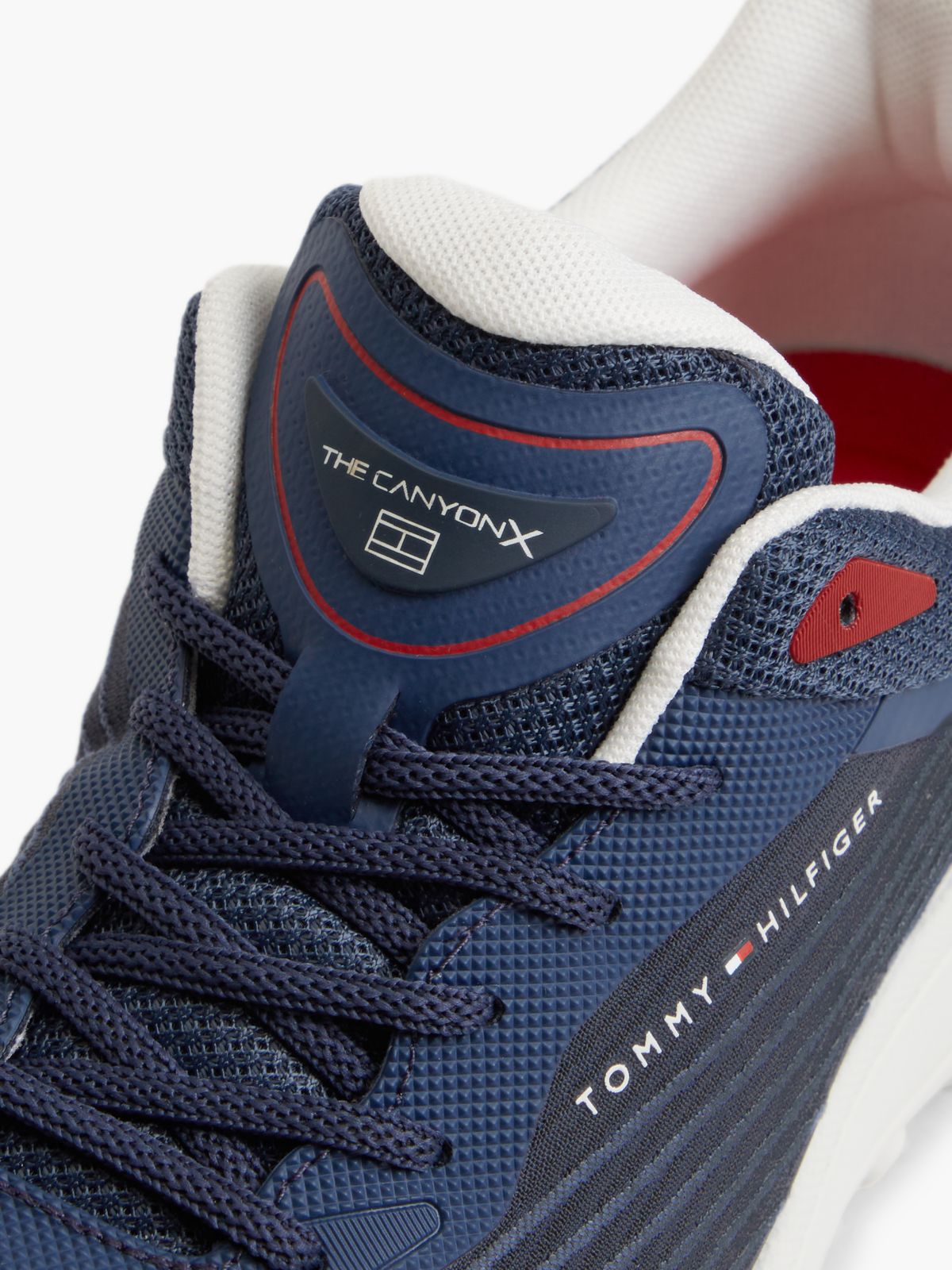 The Canyon Jacquard Knit Trainers — Blue
