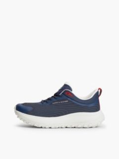 The Canyon Jacquard Knit Trainers — Blue 7