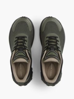 The Canyon Jacquard Knit Trainers — Green 3