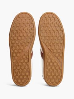 TH Tribeca Leather Mixed Texture Trainers — White 5