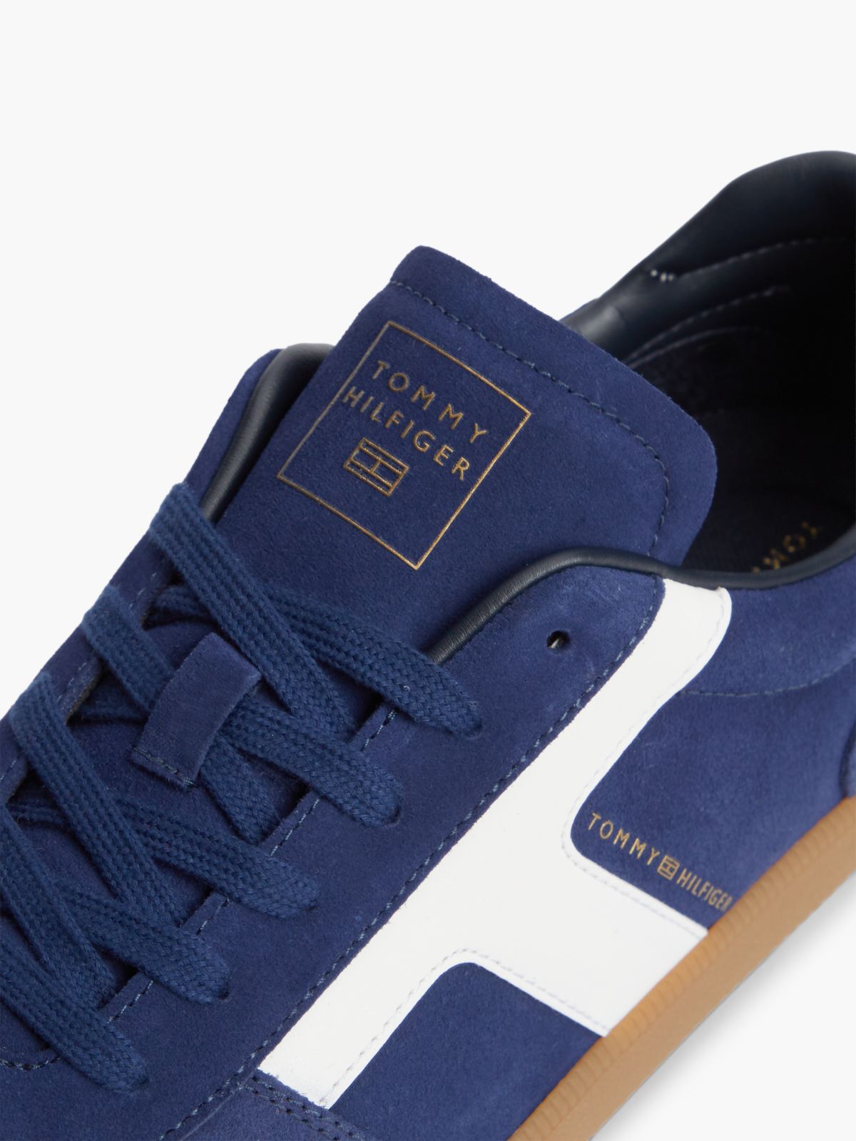 TH Tribeca Suede Mixed Texture Trainers — Blue