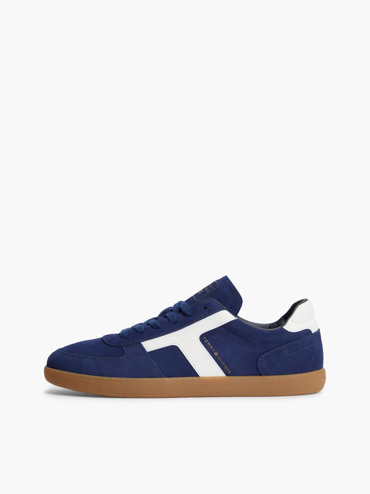 TH Tribeca Suede Mixed Texture Trainers — Blue