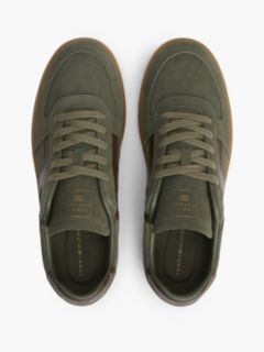 TH Tribeca Suede Mixed Texture Trainers — Khaki 3