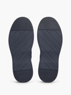 Suede Flag Plaque Chukka Boots — Blue 5
