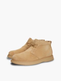 Suede Flag Plaque Chukka Boots — Khaki 2