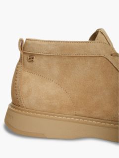 Suede Flag Plaque Chukka Boots — Khaki 6