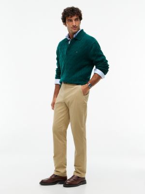 brown new york label loafer aus narbenleder for men tommy hilfiger