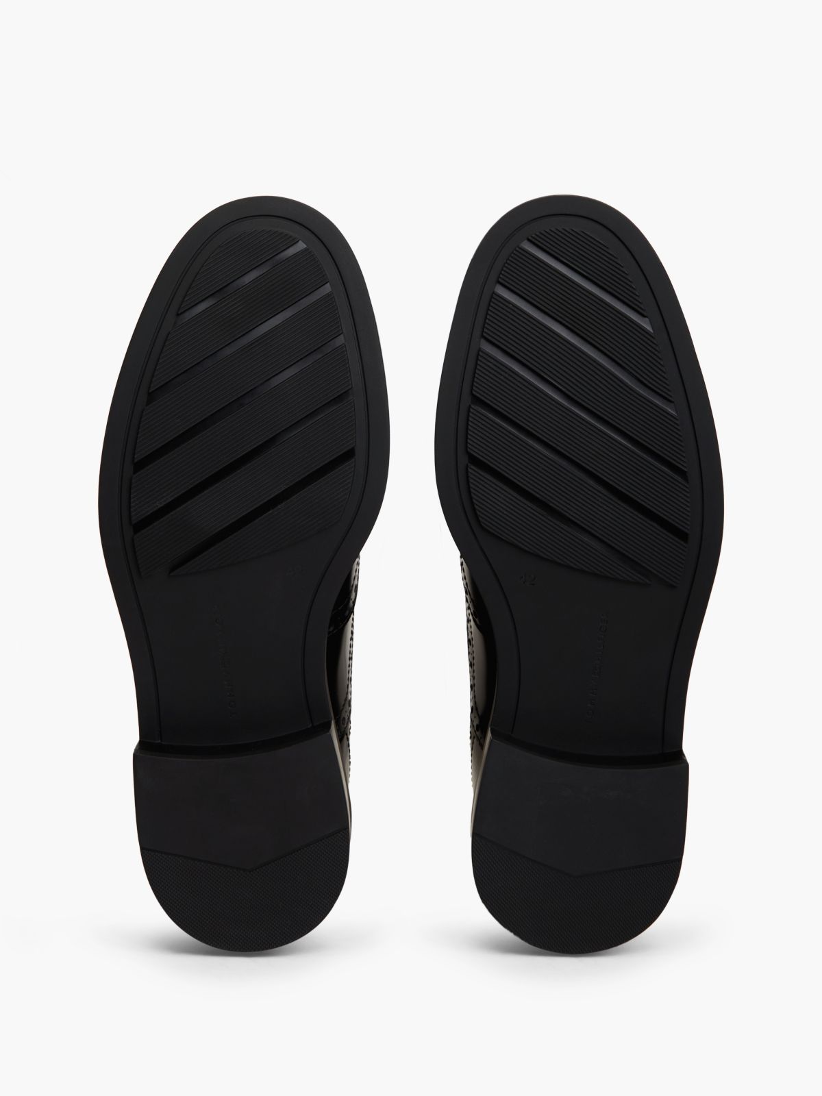 Leather Lace-Up Brogue Shoes — Black
