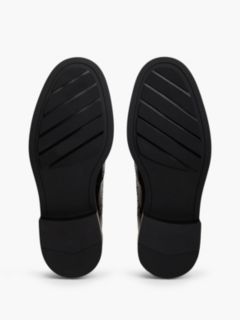 Leather Lace-Up Brogue Shoes — Black 5
