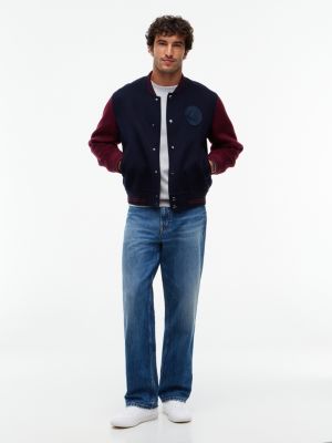 weiß th tribeca ledersneaker mit metallic-logo für herren - tommy hilfiger