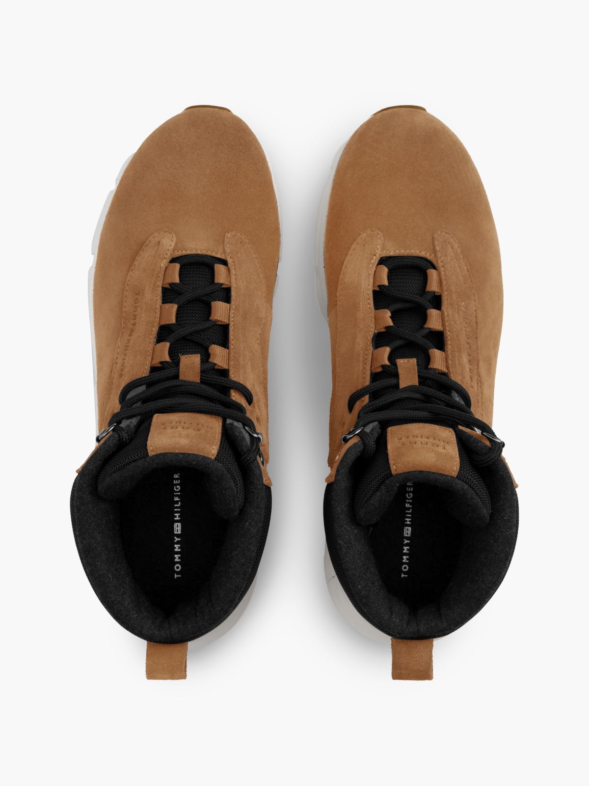 Suede Warm Lining Hybrid Chukka Boots — Brown