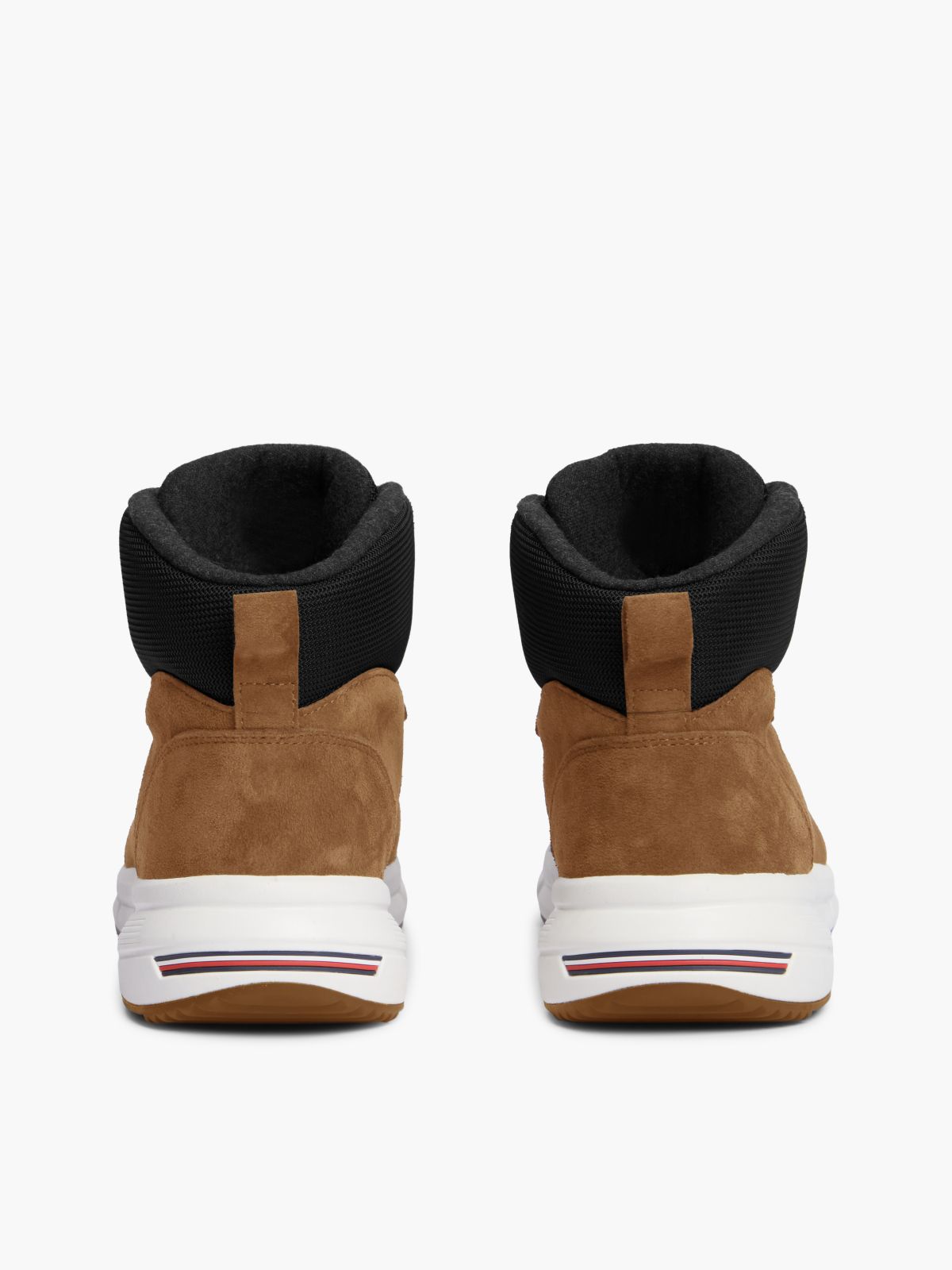 Suede Warm Lining Hybrid Chukka Boots — Brown