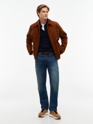 brown suede warm lining hybrid chukka boots for men tommy hilfiger