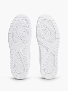Global Stripe Basketball Trainers With Leather — White 5