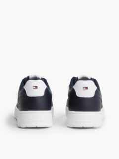 Global Stripe Basketball Trainers With Leather — Blue 4