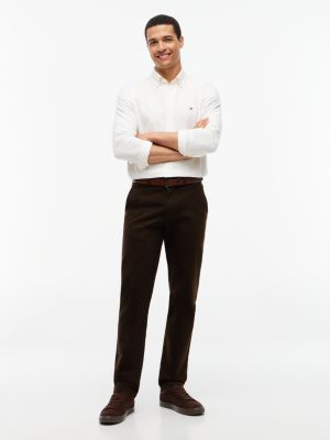 brown suede metallic logo lightweight court trainers for men tommy hilfiger