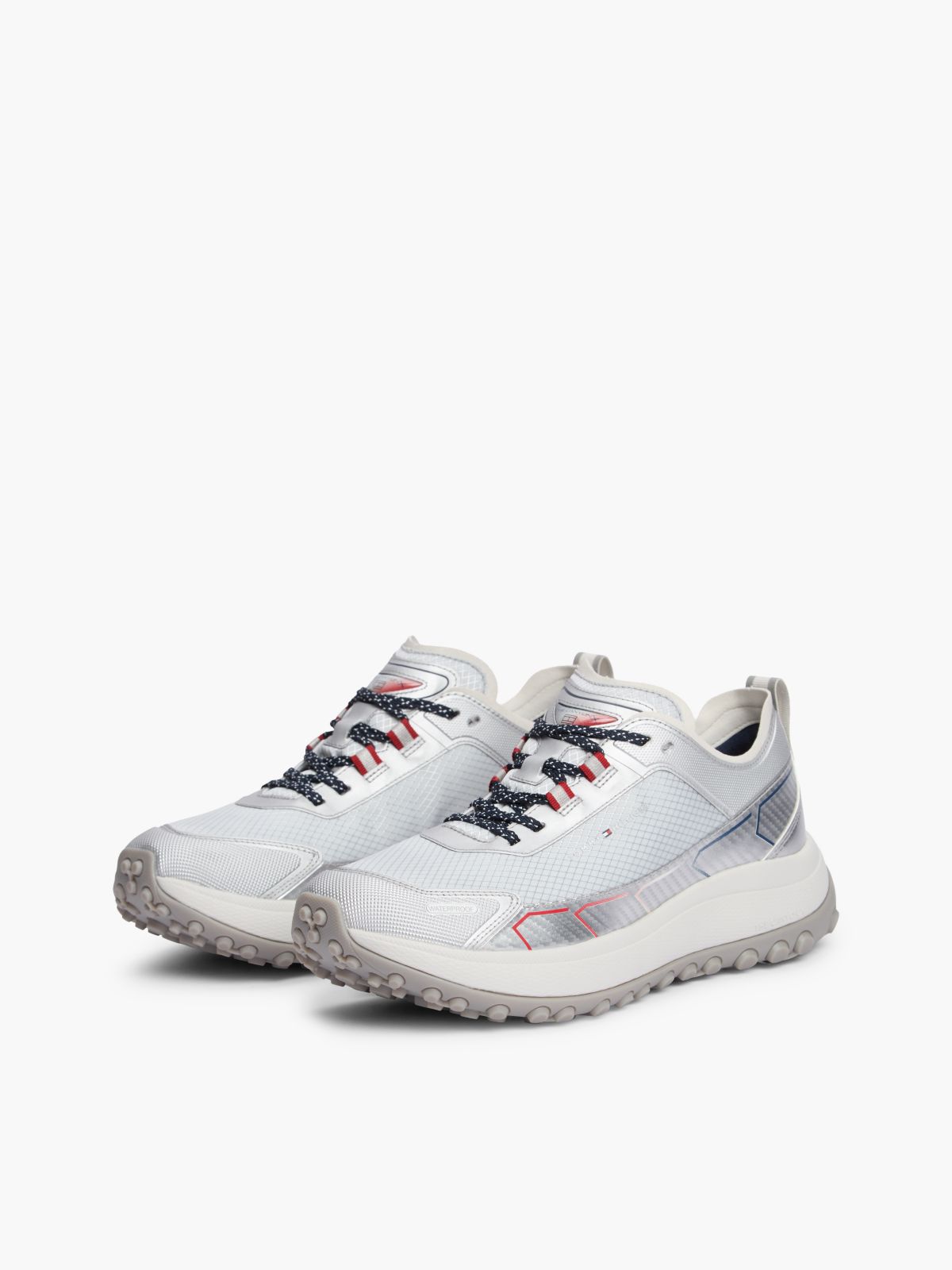 The Canyon Waterproof Metallic Trainers — Grey