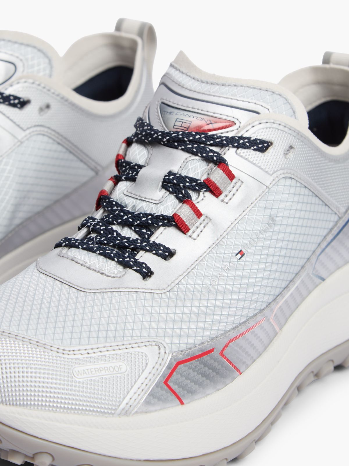 The Canyon Waterproof Metallic Trainers — Grey